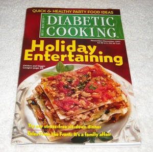 Diabetic Cookbook, Volume 1, No. 30, Nov/Dec 2003, Please See The Photos - Picture 1 of 8