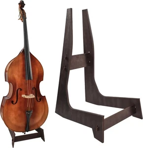 Supporto per Contrabbasso, Basso Verticale Robusto e Portatile,Supporto per Violoncello in Legno NUOVO - Foto 1 di 6