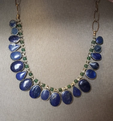 Ожерелье из серебра и лазурита от художника Джиллиан Мосволд* - Изображение 1 из 4