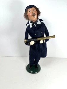 Byers Choice Caroler 2001 Nautical Sea Captain in Uniform w/ Telescope Sailor - Picture 1 of 8