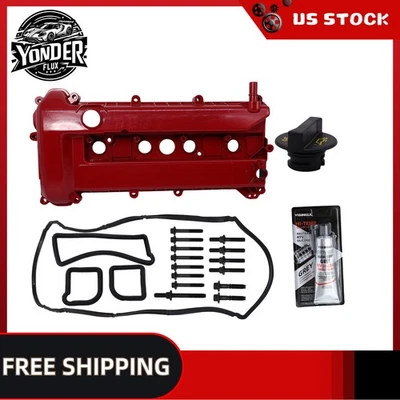 Upgrade Aluminum Valve Cover Kit for 2005-2011 Ford Focus 2.0L 05-08 Escape 2.3L Foto 1 de 4