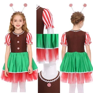 Kinder Mädchen Kostüm Ausflüge Tutu Kleid Urlaub Outfits Cosplay Lebkuchenpark - Bild 1 von 17