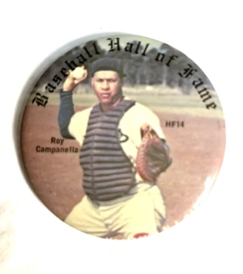 1978 Sports Photo Associates Button Pin Roy Campanella Brooklyn Dodgers - Image 1 of 3
