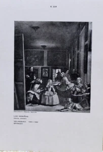 LAS MENINAS SPANISCH 1599 ANFANG 20. JAHRHUNDERT DRUCK BOSTON UNIV. - Bild 1 von 5
