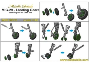 Metallic Details MDR48175 1:48 MiG-29. Fahrwerke, Upgrade Set für Flugzeuge - Bild 1 von 10