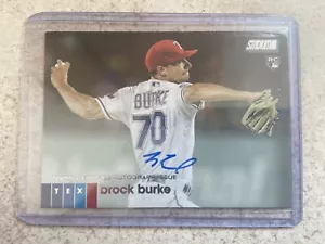 2020 Topps Stadium Club Brock Burke RC Auto - Picture 1 of 2