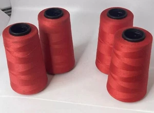 Venus Red V-Spun Polyester Sewing Thread 6,000 Yds x 4 2 of Color 6182 2 of 6181 - Picture 1 of 7