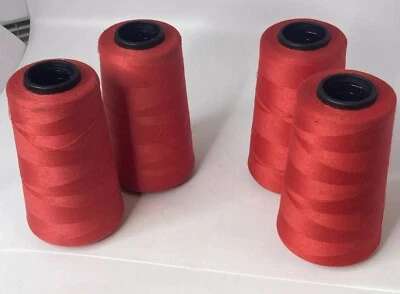 Venus Red V-Spun Polyester Sewing Thread 6,000 Yds x 4 2 of Color 6182 2 of 6181 - Image 1 of 4