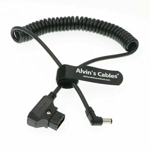 Anton Bauer Power D-Tap to 2.1 DC 12V Right Angle Coiled Cable KiPRO LCD Monitor