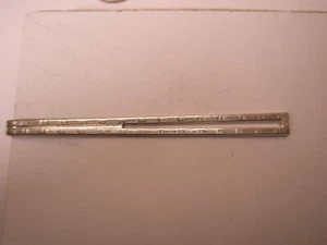 2-9/16" Ultra Thin Design Silver Plated Vintage HICKOK LARGE Tie Bar Clip - Picture 1 of 8