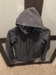 IVIVVA By LULULEMON Girls Sports Rain Spring  Jacket Thumb Holes Grey Size 10 - Picture 1 of 5