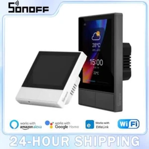 SONOFF NS Panel EU/ US Wifi Smart Scene Wall Switch Ewelink Smart Thermostat Dis - Picture 1 of 19