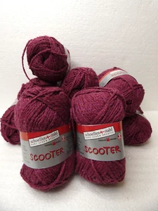 Schoeller & Stahl Set of 10 Yarn Skeins Scooter Dark Pink Cotton Blend 50g Each - Picture 1 of 8