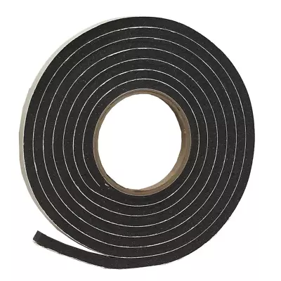 Rubber Foam Weather Stripping Tape 5/16-inch Black Door Window Car Seal - Image 1 of 4