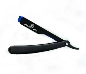 Rolda Barber Matte Razor Blade Holder Black Handle Razor Blue Cartridge | Blue - Picture 1 of 1