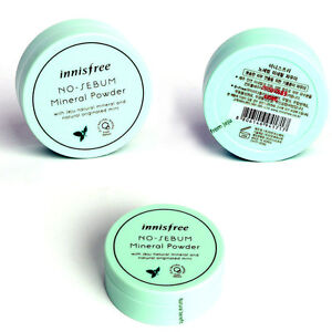 [INNISFREE] No-Sebum Mineral Powder 5g 1pcs or 3pcs for Oily Skin + Free gift  