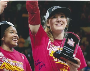 ASHLEY JOENS Signed 8 x 10 Photo WNBA Basketball DALLAS WINGS Iowa State - Picture 1 of 1
