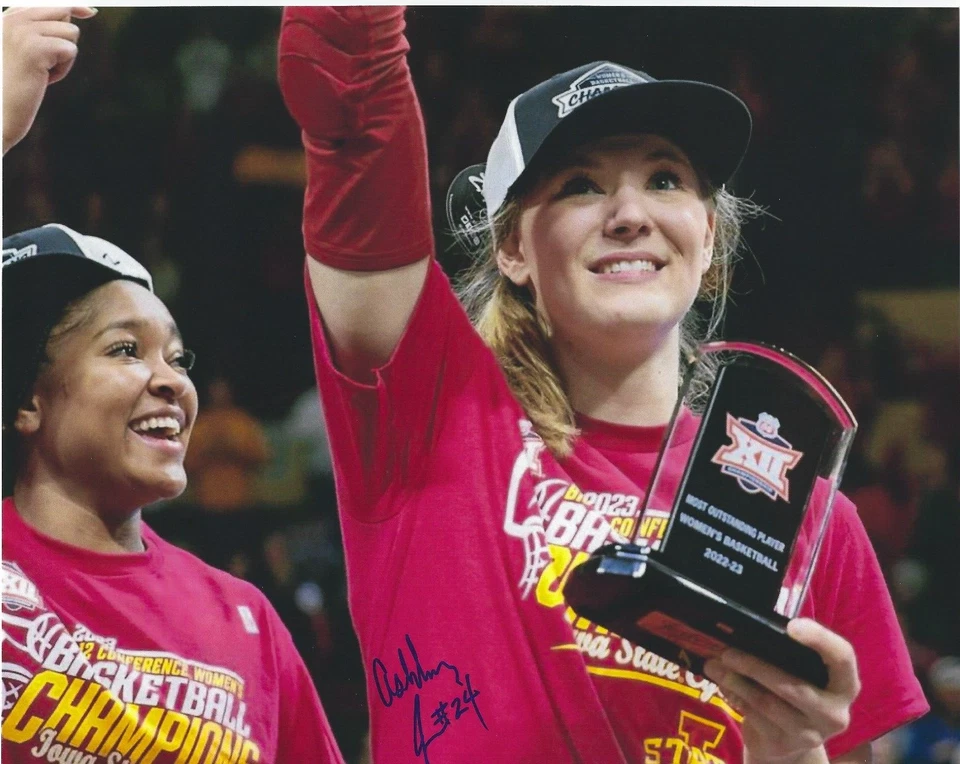 ASHLEY JOENS Signed 8 x 10 Photo WNBA Basketball DALLAS WINGS Iowa State - Image 1 of 1
