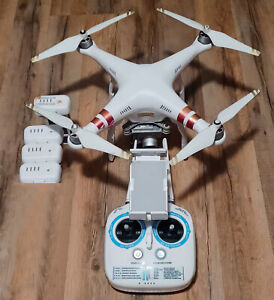 DJI Phantom 3 Pro Drone 4K Camera w/Remote and 4 Batteries