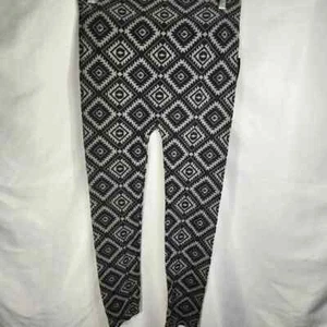 Eye Candy NWT Black & Grey Geometric Print Pull On Leggings Plus Size 2x / 3X - Picture 1 of 9