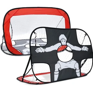 Fußballtor Torwand Kinder Training Fußball 2 in 1 Pop-up Sport 110x80x80cm - Bild 1 von 2