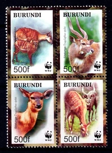 Burundi 2004 Sitatunga - WWF Complete Mint MNH Set Block SC 774 - Picture 1 of 1