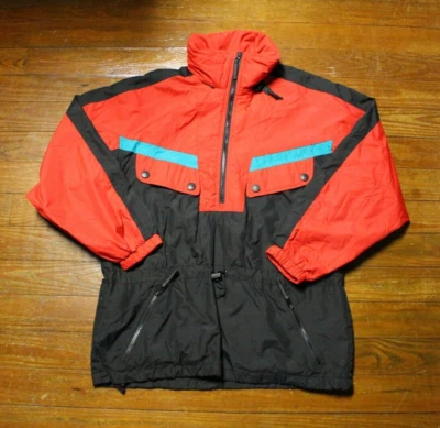 Obermeyer Breckenridge Half Zip Vintage Ski Coat Hood Windbreaker Size Small - Image 1 of 4