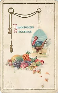 Cartolina Thanksgiving Turchia Bounty pm 1914 Wissinoming Philadelphia Pa - Foto 1 di 2
