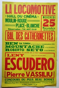 affiche ancienne - La locomotive Moulin rouge - LENY ESCUDERO - Pierre Vassiliu - Picture 1 of 1