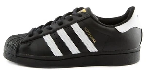 ADIDAS ORIGINALS SUPERSTAR J  GRADE SCHOOL BLACK / WHITE GS EF5398 - Picture 1 of 5