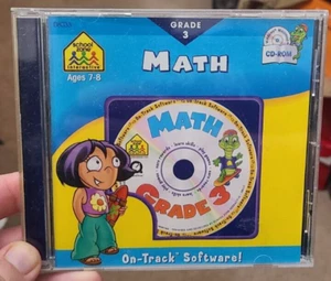 School Zone Math Grade 3 Ages 7-8 On-Track Software CD - Picture 1 of 2