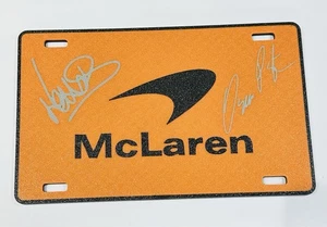 Decorative F1 Formula 1 McLaren Wall Plaque Lando Norris Oscar Piastri Sign - Picture 1 of 4