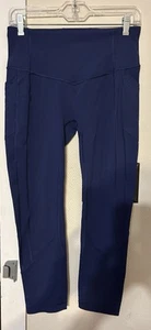 Lululemon Athletica All The Right Places Crop II Navy Blue Tight Leggings 6 - Picture 1 of 4