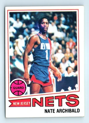 1977-78 Topps #127 Nate Archibald White Backs - Image 1 of 2