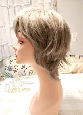 Peruca Jessie 8-12" prata/cinza com abas laterais para fácil ajuste #10 - Imagem 1 de 4