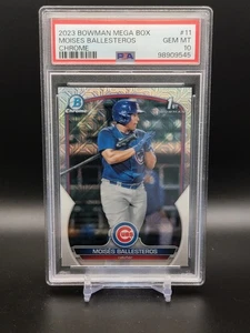 MOISES BALLESTEROS 2023 Bowman Chrome 1st MOJO Refractor #11 PSA 10 Gem Mint - Picture 1 of 2