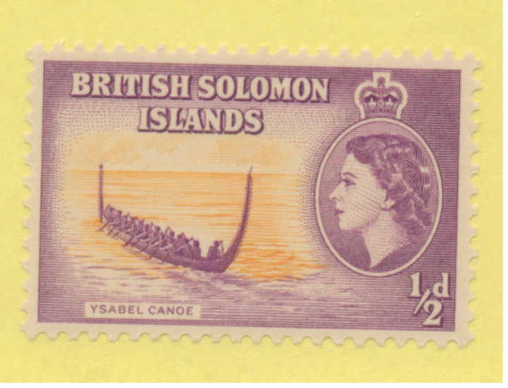 所罗门群岛(英国)邮票斯科特 #89,完好未铰边 — 第 1/1 张图片