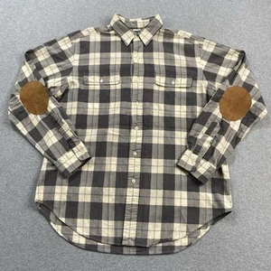VINTAGE Polo Ralph Lauren Button Shirt Mens Large Whitfield Classic Elbow Patch - Picture 1 of 14
