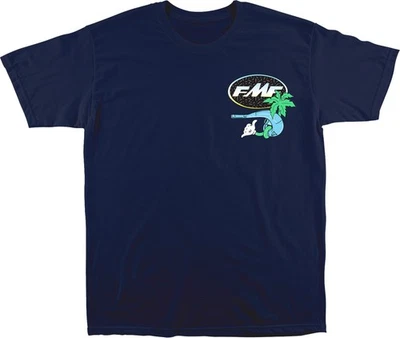 FMF Day-Glo Mens Short Sleeve T-Shirt Navy - Image 1 of 2