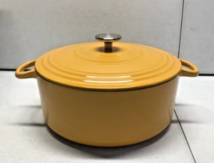 Chantal Cast Iron Dutch Oven, 7 qt, US Formulated Premium Enamel, Marigold - Bild 1 von 6