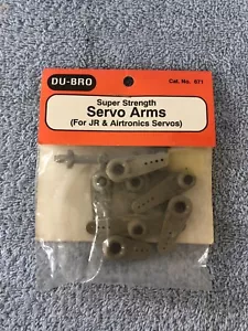 NEW Dubro Super-Strength JR Airtronics Long Servo Arms 8ea 671 FREE USA SHIPPING - Picture 1 of 2