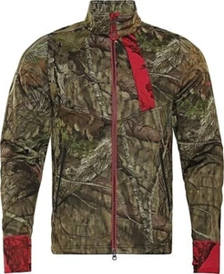 ¡¡NUEVO!! Chaqueta polar Härkila MOOSE HUNTER 2.0 - camuflaje/rojo blaze - Imagen 1 de 2