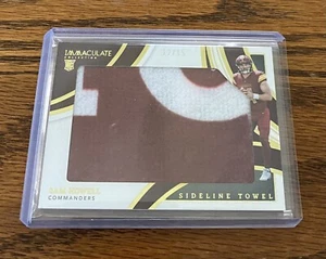 2022 Panini Immaculate Collection Sam Howell Sideline Towel Rookie RC #'ed 12/15 - Picture 1 of 1