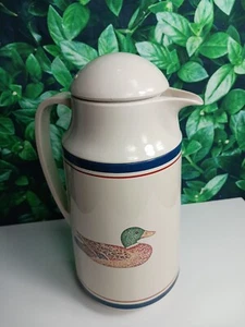 Crown Corning Duck Mallard Plastic Thermos Thermal Carafe with Lid  - Picture 1 of 13