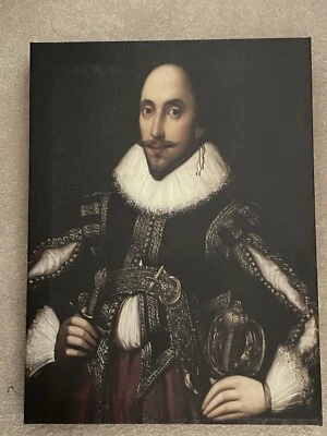 "Impresión Coblitz de lienzo de pared William Shakespeare arte Gran Bretaña historia inglesa 12x16""" Foto 1 de 4