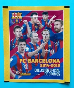 PANINI SEALED PACK BARCELONA 2014-15 SUAREZ MESSI NEYMAR POCHETTE BUSTINA SOBRE - Imagen 1 de 4