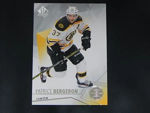 2015-16 SP Authentic Base Card #12 Patrice Bergeron Boston Bruins - Picture 1 of 2