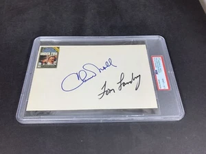 Tom Landry Cowboys & Chuck Noll Steelers NFL HOF Autograph PSA GRADE 9.5 "RARE" - Picture 1 of 5