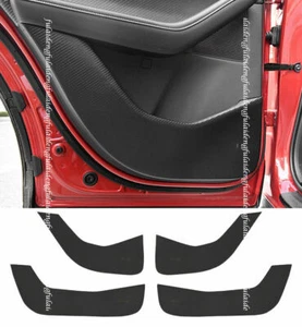 For Mazda CX-30 2020-22 PU Carbon fiber Door Anti Kick Pad Protective Cover trim - Foto 1 di 8