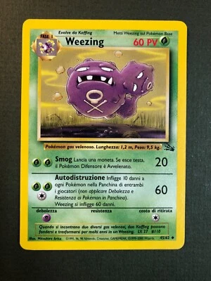 Pokémon [ITALIAN] Weezing 45/62 Fossil Set 2000 NM Nice! - Image 1 of 4